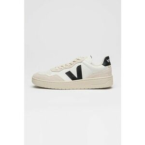 Pantofi sport low-cut din piele - Alb/Negru/Alb murdar imagine