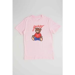Tricou cu imprimeu grafic - Roz pastel imagine