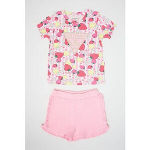 Set de tricou si pantaloni scurti - Roz pastel imagine