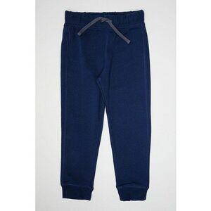Pantaloni de trening din bumbac cu logo - Bleumarin imagine