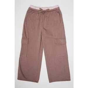 Pantaloni cargo din amestec de bumbac - Maro pamantiu imagine