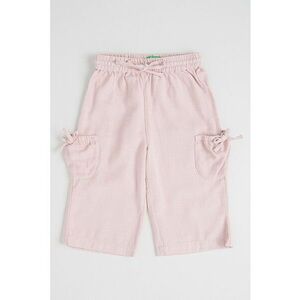 Pantaloni din amestec de lyocell - Liliac prafuit imagine