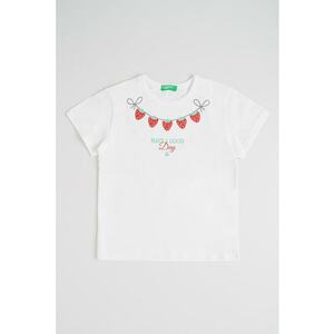 Tricou din bumbac cu imprimeu - Rosu/Alb/Verde menta imagine