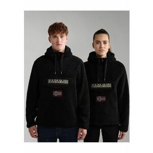 Hanorac unisex cu fenta cu fermoar si material teddy Burgee Fleecewear - imagine