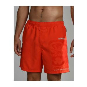 Pantaloni scurti de baie cu imprimeu logo si talie joasa elastica Galapagos imagine