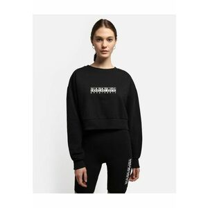 Bluza de trening crop cu imprimeu logo - imagine