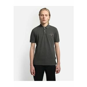 Tricou polo cu detaliu logo discret Elbas - imagine