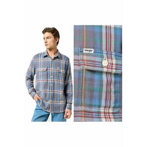 Camasa Barbati - 2 PKT Shirt - Regular Fit - Maneci Lungi -dwqfwq Cu Nasturi - Design Clasic - Bumbac - M - Multicolor - Multicolor imagine