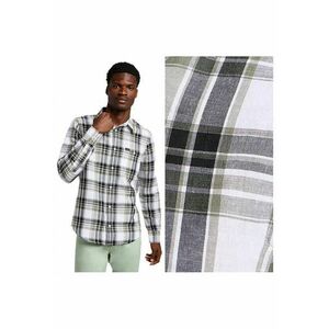 Camasa Barbati - Leesure Shirt - Regular Fit - Maneci Lungi - Cu Nastuwqfwqri - Design Clasic - Bumbac - M - Verde - Verde imagine