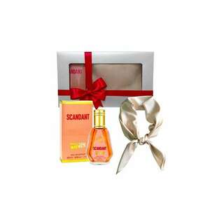 Set Elysa – Parfum Scandant Belle Celine Women 50ml - Esarfa satinata crem imagine