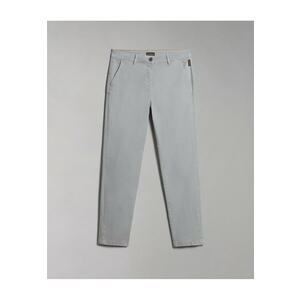 Pantaloni slim fit din bumbac Meridian - imagine