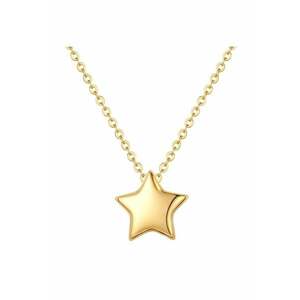 Colier placat cu aur de 14K si decorat cu pandantiv in forma de stea - Auriu imagine