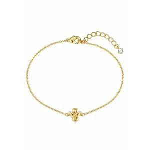 Bratara placata cu aur de 14K si decorata cu talisman inger - Auriu imagine