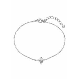 Bratara placata cu rodiu si decorata cu talisman si zirconia - Argintiu imagine