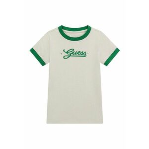 Tricou din amestec de bumbac cu model logo - Verde/Alb murdar imagine