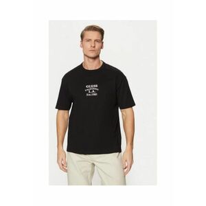Tricou bumbac cu imprimeu text - Negru imagine