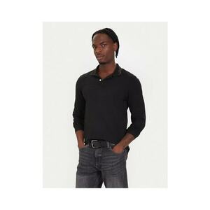 Bluza polo barbati negru - bumbac imagine