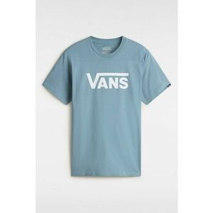 Tricou din bumbac cu imprimeu logo - Albastru prafuit imagine