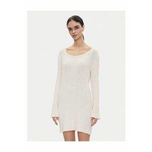 Rochie tricotata de dama ecru - fabricata din material de calitate imagine