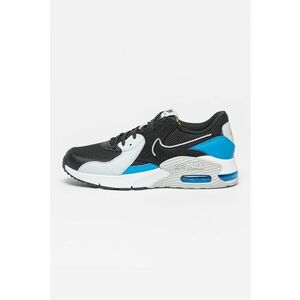 Pantofi sport de piele si piele intoarsa cu garnituri de plasa Air Max Excee - Negru/Gri deschis/Albastru imagine