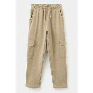 Pantaloni de trening cargo uni - Bej deschis imagine