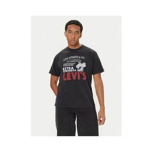 Tricou barbat - negru - din bumbac imagine