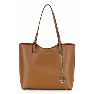 Geanta shopper din piele - Caramel imagine