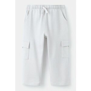 Pantaloni cargo drepti de trening - Alb optic imagine