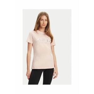 Tricou din amestec de bumbac cu logo cu strasuri imagine