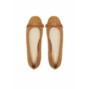 Balerini dama - piele ecologica - maro camel imagine