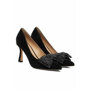 Pantofi dama din piele naturala - Negru imagine