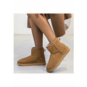 Ghete camel din piele naturala JB1967 111 15858 - Bej imagine