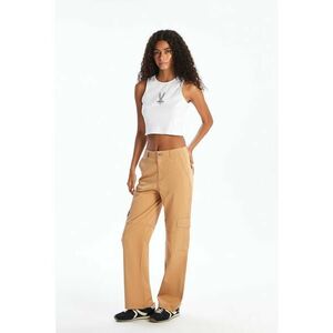 Pantaloni cargo drepti - Ocru imagine