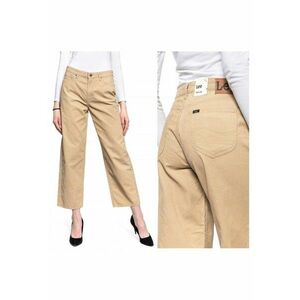 Pantaloni dama Wide Leg - 5 buzunare - bej - imagine