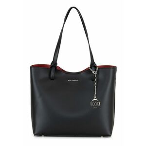 Geanta shopper din piele - Negru imagine