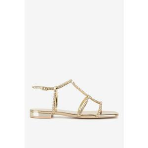 Sandale dama 5905588373896 - Piele naturala - 41 EU - Auriu imagine