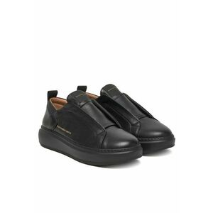Tenisi barbati - piele naturala - negru - Negru imagine