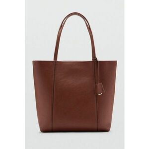 Geanta shopper cu maner dublu - Maro cognac imagine