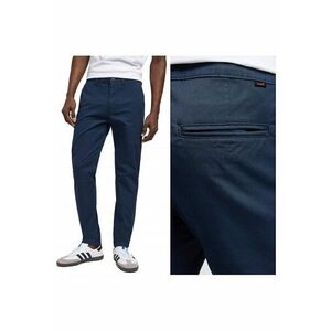 Pantaloni Barbati - Lee Slim Chino - Slim Fit - Cu Fermoar - 5 Buzunare - Lungi - Bumbac - Albastru - Albastru imagine