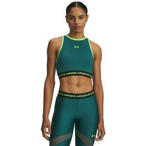 Top crop cu decupaj pe partea din spate - pentru fitness - Verde imagine