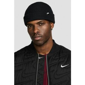 Caciula tricotata unisex - Negru/Alb optic imagine