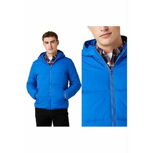 Jacheta Barbati - The Puffer - Regular Fit - Design Clasic - Maneci Lungi - 2 Buzunare - Cu Fermoar - Bumbac - 3XL INTL - Albastru imagine