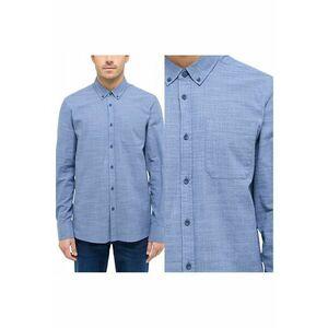 Camasa Barbati - Rawlins - Regular Fit - Design Clasic - Maneci Lungi - Cu Guler - Cu Nasturi - Bumbac - M INTL - Albastru imagine