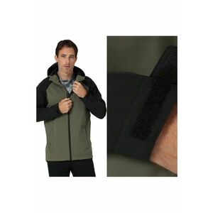 Jacheta Barbati - Rain Jacket - Regular Fit - Design Clasic - Maneci Lungi - 2 Buzunare - Cu Fermoar - Bumbac - M INTL - Verde imagine