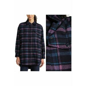Jacheta Dama - 90s Workwear Overshirt - Regular Fit - Design Clasic - Maneci Lungi - 2 Buzunare - Cu Nasturi - Bumbac - L INTL - Violet imagine