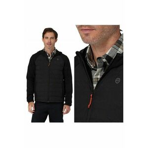 Jacheta Barbati - Athletic Hybrid - Regular Fit - Design Clasic - Maneci Lungi - 2 Buzunare - Cu Fermoar - Bumbac - 3XL INTL - Negru imagine