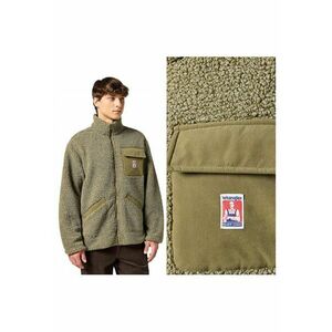 Jacheta Barbati - Casey Shearling Jacket - Regular Fit - Design Clasic - Maneci Lungi - 2 Buzunare - Cu Fermoar - Bumbac - S INTL - Verde imagine