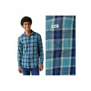 Camasa Barbati - One Pocket Shirt - Regular Fit - Design Clasic - Maneci Lungi - Cu Guler - Cu Nasturi - Bumbac - Multicolor - Multicolor imagine