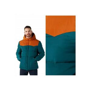 Jacheta Barbati - Puffer Jacket - Regular Fit - Design Clasic - Maneci Lungi - 2 Buzunare - Cu Fermoar - Bumbac - Verde - Verde imagine
