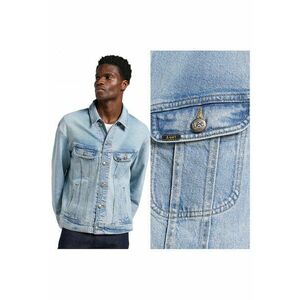 Jacheta Barbati - Relaxed Rider Jacket - Regular Fit - Design Clasic - Maneci Lungi - 2 Buzunare - Cu Nasturi - Bumbac - 2XL INTL - Albastru imagine